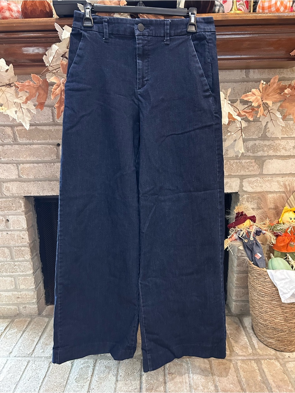a new day Navy Blue Corduroy Boot-Cut Pants EUC